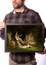 Quadro Arte De Adolphe Bouguereau The Nymphaeum Quadro Arte De Adolphe Bouguereau The Nymphaeum