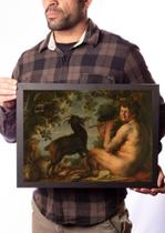 Quadro Arte De Jacob Jordaens Sátiro Tocando Flauta