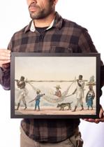 Quadro Arte Debret Regresso De Um Proprietario Escravidão