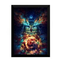 Quadro Arte Decoração Coruja Aurowla 42x29cm Quadro Arte Decoração Coruja Aurowla 42x29cm