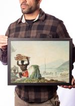 Quadro Arte Desembarque De Telhas De Debret Escravidão Quadro Arte Desembarque De Telhas De Debret Escravidão