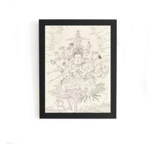 Quadro Arte Deus Japones Quanwon, Bernard Picart 1728