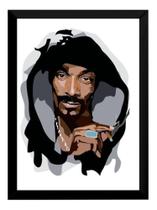 Quadro Arte Digital Snoop Dog Rap Hip Hop 42x29cm