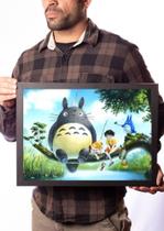 Quadro Arte Do Clássico Meu Amigo Totoro Anime Quadro Arte Do Clássico Meu Amigo Totoro Anime