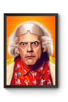 Quadro Arte Dr Brown De Volta Para O Futuro Poster