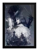Quadro Arte Edward Mãos De Tesoura Poster Moldurado Quadro Arte Edward Mãos De Tesoura Poster Moldurado