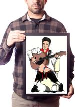 Quadro Arte Elvis Presley No Vaso Decoração Banheiro