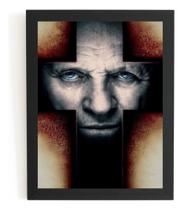 Quadro Arte Filme Hannibal Terror Poster Moldurado