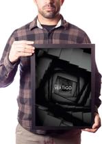 Quadro Arte Filme Vertigo Poster Moldurado