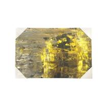 Quadro Arte Fundo Amarelo - Pintado Á Mão 16x24 Gallery Wrap Quadro Arte Fundo Amarelo - Pintado Á Mão 16x24 Gallery Wrap