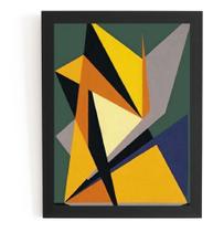 Quadro Arte Geometrica Fina Decoração 44x32cm