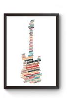 Quadro Arte Guitarristas Word Cloud Poster Quadro Arte Guitarristas Word Cloud Poster