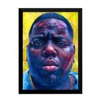 Quadro Arte Hip Hop Rap Notorious Big Poster Moldurado