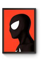 Quadro Arte Homem Aranha Uniforme Negro Poster