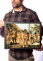 Quadro Arte Índios Apiaka No Rio Arinos 1827 Decoração