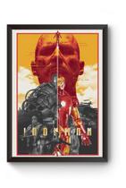 Quadro Arte Iron Man Poster Moldurado