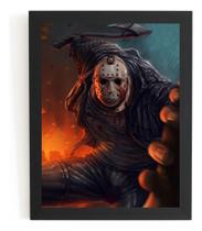 Quadro Arte Jason Sexta Feira 13 Filme Terror Decorativo