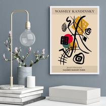 Quadro Arte Kandinsky Abstrata Colorida 24X18Cm - Com Vidro Quadro Arte Kandinsky Abstrata Colorida 24X18Cm - Com Vidro