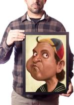 Quadro Arte Kiko Do Chaves Caricatura Tesouro