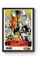 Quadro Arte Kill Bill Poster Moldurado Quadro Arte Kill Bill Poster Moldurado