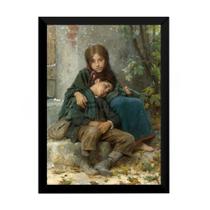 Quadro Arte Leon Bazile Perrault Jovens Mendigos 42x29cm Quadro Arte Leon Bazile Perrault Jovens Mendigos 42x29cm