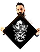 Quadro Arte Maçonaria Sagrada Geometria Memento Mori 46cm Quadro Arte Maçonaria Sagrada Geometria Memento Mori 46cm