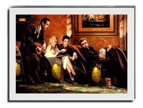 Quadro Arte Marilyn Monroe Elvis Presley James Dean Cinema