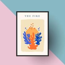 Quadro Arte Matisse The Fire 45X34Cm - Com Vidro