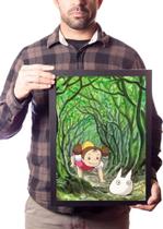 Quadro Arte Mei Kusakabe Anime Meu Amigo Totoro
