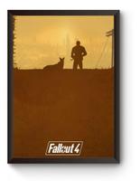 Quadro Arte Minimalista Fallout 4 Poster Moldurado Quadro Arte Minimalista Fallout 4 Poster Moldurado