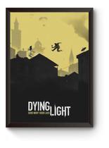 Quadro Arte Minimalista Game Dying Light Poster Moldurado