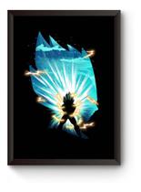Quadro Arte Minimalista Vegeta Dbz Poster Moldurado Quadro Arte Minimalista Vegeta Dbz Poster Moldurado