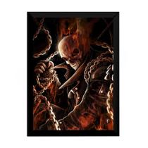 Quadro Arte Motoqueiro Fantasma Ghost Rider Hq 42x29cm Quadro Arte Motoqueiro Fantasma Ghost Rider Hq 42x29cm