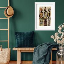 Quadro Arte Mulheres Africanas - 60x48cm