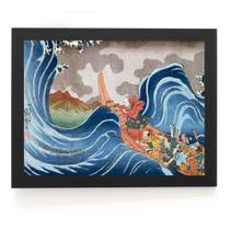 Quadro Arte Nas Ondas De Kakuda, Utagawa Kuniyoshi 1836