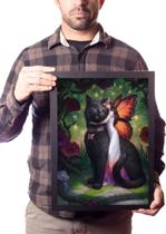 Quadro Arte Natureza Gato & Fada Decoração