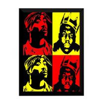 Quadro Arte Notorious Big E Tupac 2pac Rap Hip Hop