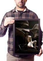 Quadro Arte O Anjo Caído Estrela Da Manhã Lucifer Decoração