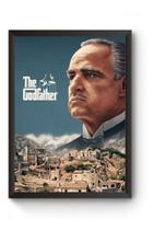 Quadro Arte O Poderoso Chefão Poster Moldurado