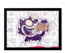 Quadro Arte Pop Gato Felix Doidão 42x29cm Quadro Arte Pop Gato Felix Doidão 42x29cm