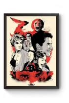 Quadro Arte Psicose Poster Moldurado