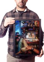 Quadro Arte Quarto Retro Filme Anos 80 Tv