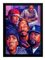 Quadro Arte Rap Masters Hip Hop Moldura Preta 42x29 Cm Quadro Arte Rap Masters Hip Hop Moldura Preta 42x29 Cm