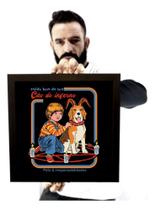 Quadro Arte Retro Cuide Bem Do Seu Cão Do Inferno Horror Quadro Arte Retro Cuide Bem Do Seu Cão Do Inferno Horror