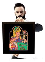 Quadro Arte Retro Meu Primeiro Boneco De Vodu Terror Decora