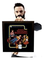 Quadro Arte Retro Vamos Invocar Demonios Humor Decoração