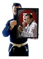 Quadro Arte Royce Gracie Historia Jiu Jitsu Bjj Decoração Quadro Arte Royce Gracie Historia Jiu Jitsu Bjj Decoração