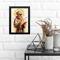 Quadro Arte Sacra Moderna São Francisco 45x34cm