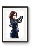 Quadro Arte Scarlett Johansson Viúva Negra Poster