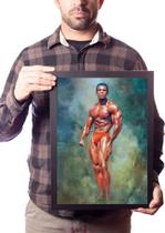 Quadro Arte Serge Nubret Fisiculturista Musculação